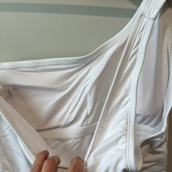 NWT Andie Nantucket One Shoulder One Piece in White M - Picture 7 of 8